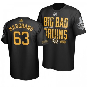 Brad Marchand Bruins Black Stanley Cup Final Big Bad Bruins T-Shirt - Sale
