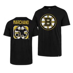 Bruins Brad Marchand Super Rival Black Short Sleeve T-Shirt - Sale