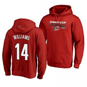 Justin Williams Carolina Hurricanes 2019 Stanley Cup Playoffs Bound Body Checking Pullover Hoodie Red
