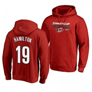 Dougie Hamilton Carolina Hurricanes 2019 Stanley Cup Playoffs Bound Body Checking Pullover Hoodie Red