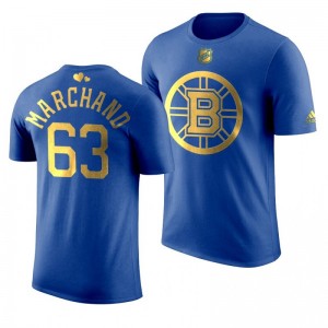 Boston Bruins Brad Marchand Bruins Royal T-Shirt - Sale