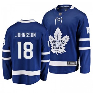 Andreas Johnsson Maple Leafs Blue Breakaway Home Player Jersey - Sale