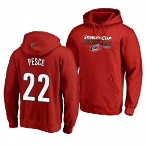 Brett Pesce Carolina Hurricanes 2019 Stanley Cup Playoffs Bound Body Checking Pullover Hoodie Red