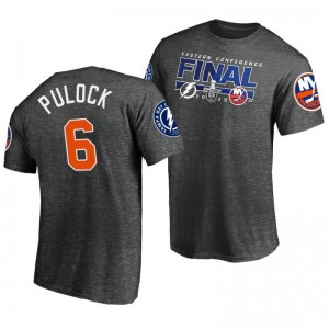 Islanders Ryan Pulock Charcoal 2020 Stanley Cup Playoffs Eastern Conference Final Bound Matchup Tee - Sale