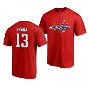 Jakub Vrana Capitals Royal Authentic Stack T-Shirt - Sale