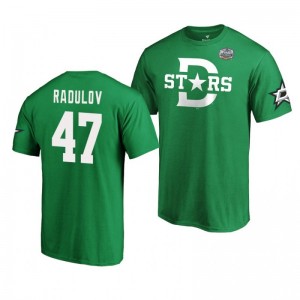 2020 Winter Classic Dallas Stars Alexander Radulov Kelly Green T-Shirt - Sale