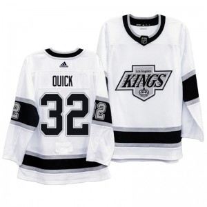 Kings Heritage Jonathan Quick White Throwback 90s Jersey - Sale