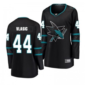 Marc-Edouard Vlasic San Jose Sharks Black Breakaway Player Fanatics Branded Alternate Women's Jersey - Sale