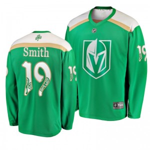 Golden Knights Reilly Smith 2019 St. Patrick's Day Replica Fanatics Branded Jersey Green - Sale