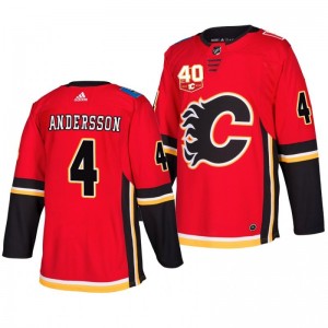 Flames 2019-20 40th Anniversary Rasmus Andersson Third Retro Jersey - Sale