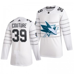 San Jose Sharks Logan Couture #39 2020 NHL All-Star Game Authentic adidas White Jersey - Sale