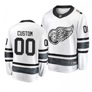Red Wings Custom White 2019 NHL All-Star Jersey - Sale