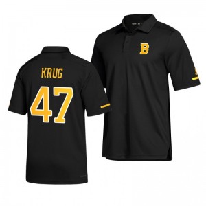 Bruins Torey Krug Alternate Game Day Black Polo Shirt - Sale