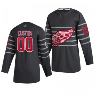 Detroit Red Wings Custom 00 2020 NHL All-Star Game Authentic adidas Gray Jersey - Sale