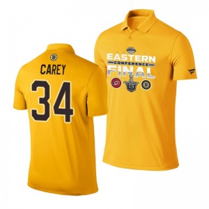Paul Carey Bruins 2019 Stanley Cup Eastern Conference Finals Matchup Gold Polo Shirt - Sale
