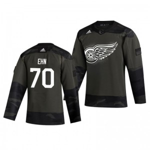 Christoffer Ehn 2019 Veterans Day Red Wings Practice Authentic Jersey - Sale