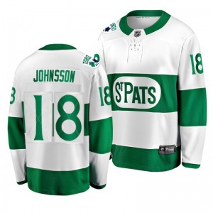 Maple Leafs Andreas Johnsson Toronto St. Patricks Leafs Forever Throwback Green Jersey - Sale