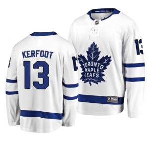 Maple Leafs Alexander Kerfoot Breakaway Player White Away Jersey - Sale