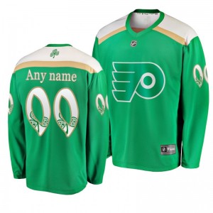 Flyers Custom 2019 St. Patrick's Day Replica Fanatics Branded Jersey Green - Sale