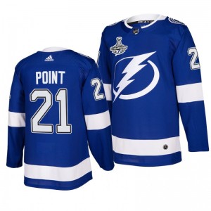 Brayden Point Lightning 2020 Stanley Cup Champions Jersey Blue Authentic Home - Sale