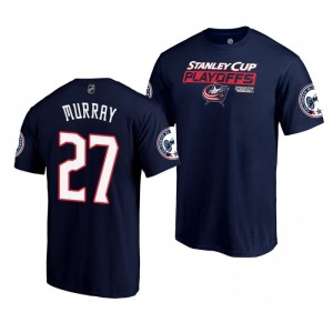 Blue Jackets Ryan Murray 2019 Stanley Cup Playoffs Bound Body Checking T-Shirt Navy - Sale