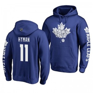 Zach Hyman Maple Leafs Hometown Collection Royal Pullover Hoodie