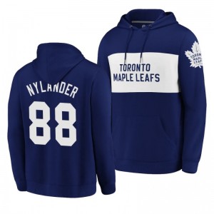 Maple Leafs William Nylander Classics Faux Cashmere Pullover Blue Hoodie
