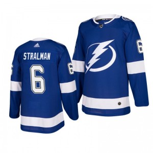 Lightning Anton Stralman Blue Home Authentic Player Jersey - Sale