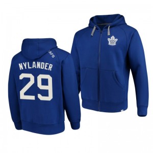Toronto Maple Leafs William Nylander Indestructible Blue Full-Zip Hoodie