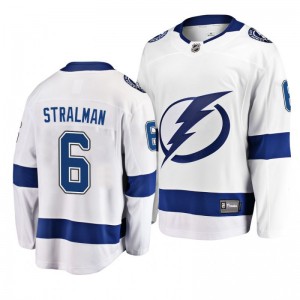 Anton Stralman Lightning White Breakaway Away Player Jersey - Sale
