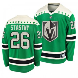 Golden Knights Paul Stastny 2020 St. Patrick's Day Replica Player Green Jersey - Sale