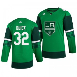 Kings Jonathan Quick 2020 St. Patrick's Day Authentic Player Green Jersey - Sale