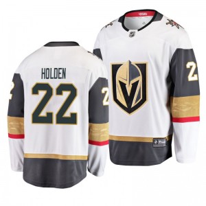 Golden Knights Nick Holden White Away Breakaway Player Jersey - Sale