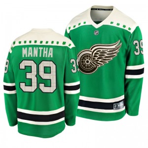 Red Wings Anthony Mantha 2020 St. Patrick's Day Replica Player Green Jersey - Sale