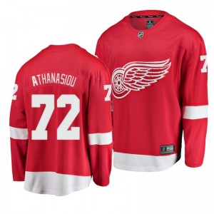 Red Wings Andreas Athanasiou Home Breakaway Player Red Youth Jersey - Sale