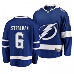 Anton Stralman Lightning blue Breakaway Player Home Jersey - Sale