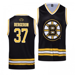 Patrice Bergeron Bruins Black Hockey Home Tank Top - Sale