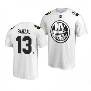 Islanders Mathew Barzal White 2019 NHL All-Star T-shirt - Sale
