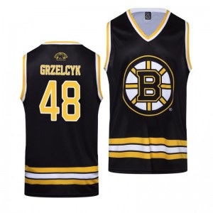 Matt Grzelcyk Bruins Black Hockey Home Tank Top - Sale