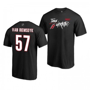 Hurricanes Trevor van Riemsdyk 2019 Stanley Cup Playoffs Bound Charging T-Shirt Black - Sale