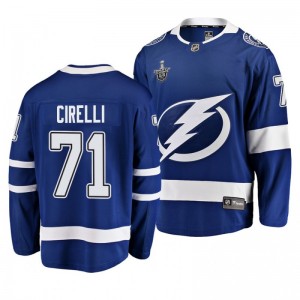 Lightning 2019 Stanley Cup Playoffs Anthony Cirelli Breakaway Player Blue Jersey - Sale