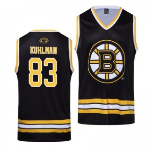 Karson Kuhlman Bruins Black Hockey Home Tank Top - Sale