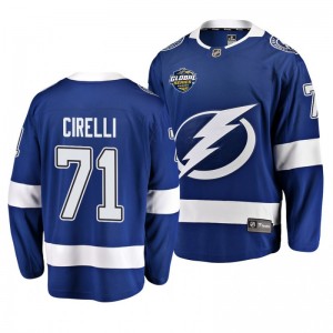Anthony Cirelli Lightning 2019 NHL Global Series Breakaway Player Blue Jersey - Sale