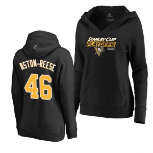 Zach Aston-Reese Pittsburgh Penguins 2019 Stanley Cup Playoffs Bound Body Checking Pullover Women's Black Hoodie - Sale
