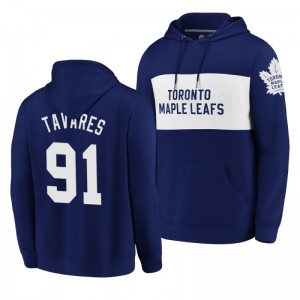 Maple Leafs John Tavares Classics Faux Cashmere Pullover Blue Hoodie