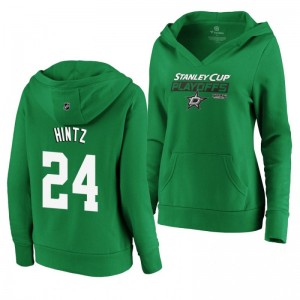 Roope Hintz Dallas Stars 2019 Stanley Cup Playoffs Bound Body Checking Pullover Women's Kelly Green Hoodie - Sale