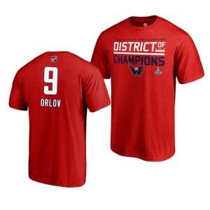 2018 Stanley Cup Champions Dmitry Orlov Capitals Red Men's T-Shirt - Sale