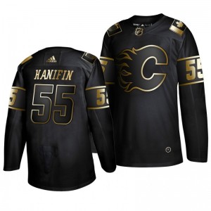 Flames Noah Hanifin Black Golden Edition Authentic Adidas Jersey - Sale