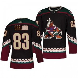 Conor Garland Coyotes Authentic Throwback Alternate Black Jersey - Sale