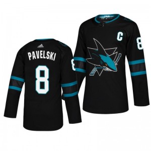 Joe Pavelski Sharks Third Adizero Authentic Pro Alternate Black Jersey - Sale